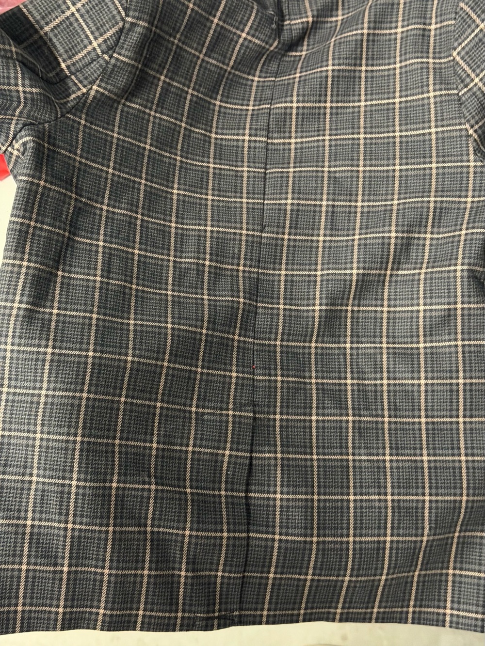 Gray Plaid blazer with Cream Windowpane Check size 5 boys cat and jack nwt